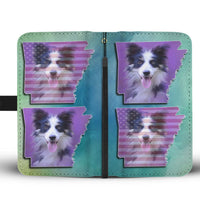 Border Collie Dog Art Print Wallet Case-Free Shipping-AR State - Deruj.com