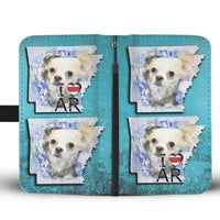 Cute Chihuahua Dog Art Print Wallet Case-Free Shipping-AR State - Deruj.com