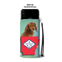 Lovely Dachshund Print Wallet Case-Free Shipping-AR State - Deruj.com