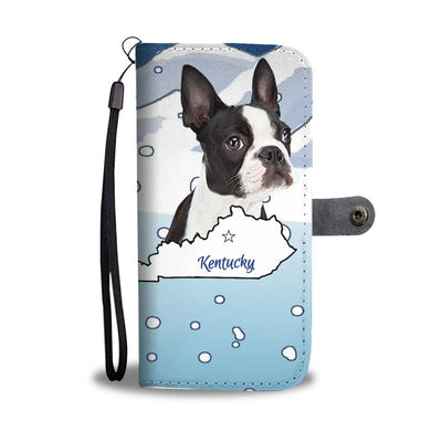 Boston Terrier Print Wallet Case-Free Shipping-KY State - Deruj.com