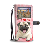 Lovely Pug Dog Print Wallet Case-Free Shipping-NM State - Deruj.com