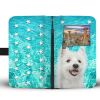 Cute West Highland White Terrier Print Wallet Case-Free Shipping-NM State - Deruj.com