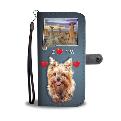 Lovely Yorkie Print Wallet Case-Free Shipping-NM State - Deruj.com