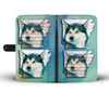Siberian Husky Art Print Wallet Case-Free Shipping-AR State - Deruj.com