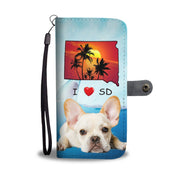 Cute French Bulldog Print Wallet Case-Free Shipping-SD State - Deruj.com