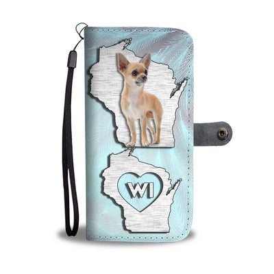 Cute Chihuahua Print Wallet Case-Free Shipping-WI State - Deruj.com