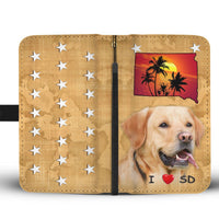 Cute Labrador Retriever Print Wallet Case-Free Shipping-SD State - Deruj.com