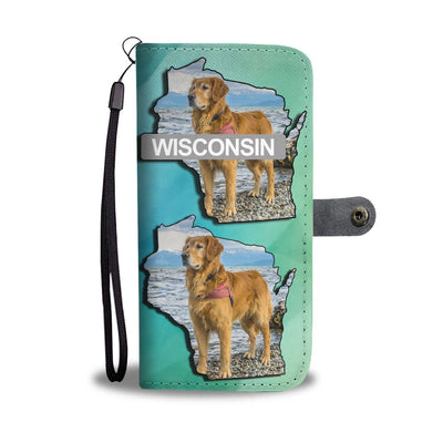 Golden Retriever Dog Art Print Wallet Case-Free Shipping-WI State - Deruj.com