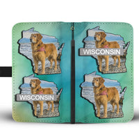 Golden Retriever Dog Art Print Wallet Case-Free Shipping-WI State - Deruj.com