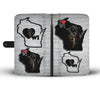 Amazing Rottweiler Print Wallet Case-Free Shipping-WI State - Deruj.com