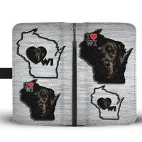 Amazing Rottweiler Print Wallet Case-Free Shipping-WI State - Deruj.com