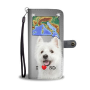 Lovely West Highland White Terrier Print Wallet Case-Free Shipping-SD State - Deruj.com