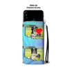 Lovely Border Collie Print Wallet Case-Free Shipping-OK State - Deruj.com