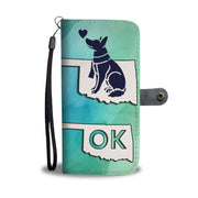 German Shepherd Dog Art Print Wallet Case-Free Shipping-OK State - Deruj.com