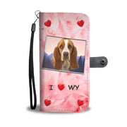 Lovely Basset Hound Print Wallet Case-Free Shipping-WY State - Deruj.com