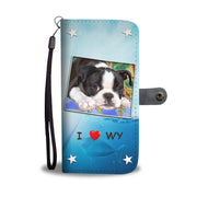 Lovely Boston Terrier Print Wallet Case-Free Shipping-WY State - Deruj.com