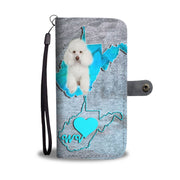 Cute Poodle Dog Print Wallet Case-Free Shipping-WV State - Deruj.com