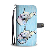 Golden Retriever Dog Art Print Wallet Case-Free Shipping-WV State - Deruj.com