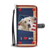 Cute Labrador Retriever Print Wallet Case-Free Shipping-WY State - Deruj.com