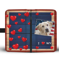 Cute Labrador Retriever Print Wallet Case-Free Shipping-WY State - Deruj.com