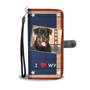 Rottweiler Dog Print Wallet Case-Free Shipping-WY State - Deruj.com