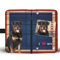 Rottweiler Dog Print Wallet Case-Free Shipping-WY State - Deruj.com