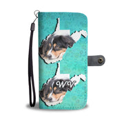 Australian Shepherd Dog Print Wallet Case-Free Shipping-WV State - Deruj.com