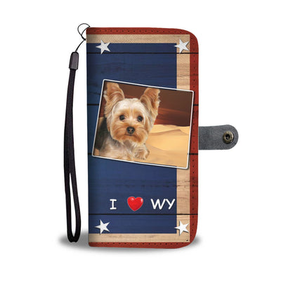 Yorkshire Terrier Print Wallet Case-Free Shipping-WY State - Deruj.com
