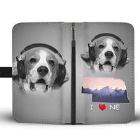 Beagle Dog Print Wallet Case-Free Shipping-NE State - Deruj.com