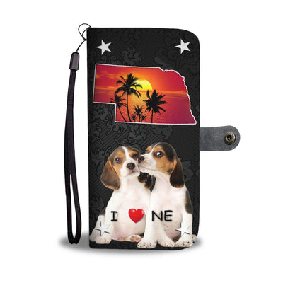 Lovely Beagle Dog Print Wallet Case-Free Shipping-NE State - Deruj.com