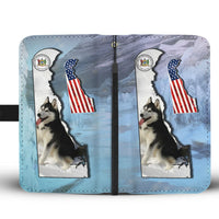 Amazing Siberian Husky Print Wallet Case-Free Shipping-DE State - Deruj.com