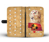 Cute Golden Retriever Print Wallet Case- Free Shipping-NE State - Deruj.com