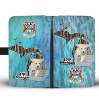 Cute Golden Retriever Puppy Print Wallet Case-Free Shipping-MI State - Deruj.com