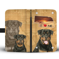 Lovely Rottweiler Dog Print Wallet Case-Free Shipping-NE States - Deruj.com