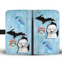 Cute Poodle Print Wallet Case-Free Shipping-MI State - Deruj.com