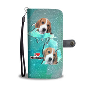 Lovely Beagle Print Wallet Case-Free Shipping-MI State - Deruj.com