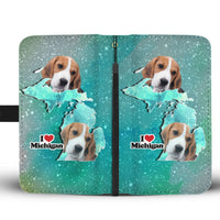 Lovely Beagle Print Wallet Case-Free Shipping-MI State - Deruj.com