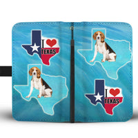 Beagle Dog Print Wallet Case-Free Shipping-Tx State - Deruj.com