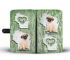 Pug Dog Print Wallet Case-Free Shipping-WI State - Deruj.com