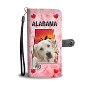 Labrador Retriever On Pink Print Wallet Case-Free Shipping-AL State - Deruj.com