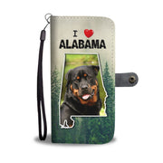 Cute Rottweiler Dog Print Wallet Case-Free Shipping-AL States - Deruj.com