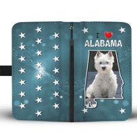 Cute West Highland White Terrier Print Wallet Case-Free Shipping-AL State - Deruj.com