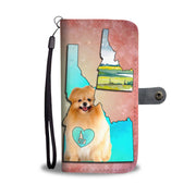 Cute Pomeranian Dog Print Wallet Case-Free Shipping-ID State - Deruj.com