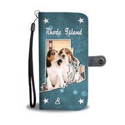 Cute Beagle Dog Print Wallet Case-Free Shipping-RI State - Deruj.com