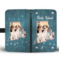 Cute Beagle Dog Print Wallet Case-Free Shipping-RI State - Deruj.com