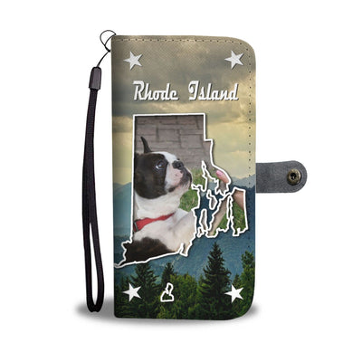 Boston Terrier Print Wallet Case-Free Shipping-RI State - Deruj.com