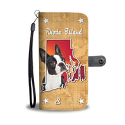Cute Boston Terrier Print Wallet Case-Free Shipping-RI State - Deruj.com