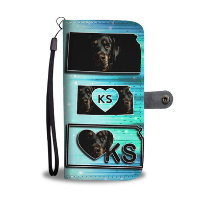 Amazing Rottweiler Dog Print Wallet Case-Free Shipping-KS State - Deruj.com