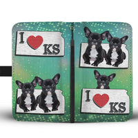 Lovely French Bulldog Print Wallet Case-Free Shipping-KS State - Deruj.com