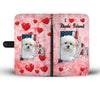 Maltese Dog On Pink Print Wallet Case-Free Shipping-RI State - Deruj.com